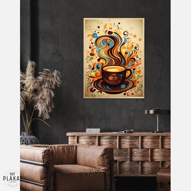 Kaffe Abstrakt - Plakat Nr. 5