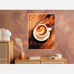 Kaffe Abstrakt - Plakat Nr. 1