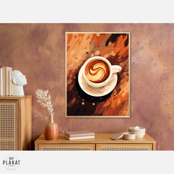 Kaffe Abstrakt - Plakat Nr. 1