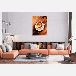 Kaffe Abstrakt - Plakat Nr. 1