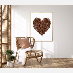 Hjerte af Kaffebnner  - Plakat Nr. 1