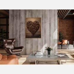 Hjerte af Kaffebnner - Plakat  Nr. 2