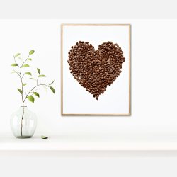 Hjerte af Kaffebnner  - Plakat Nr. 1