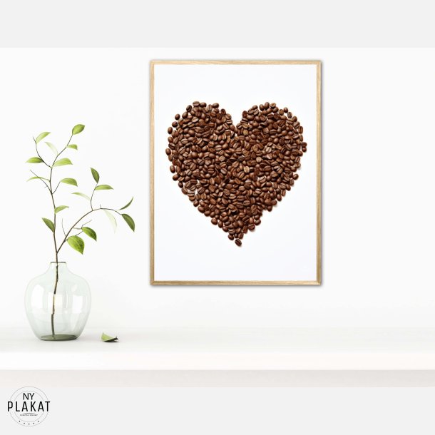 Hjerte af Kaffebnner  - Plakat Nr. 1
