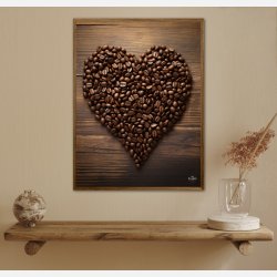 Hjerte af Kaffebnner - Plakat  Nr. 2