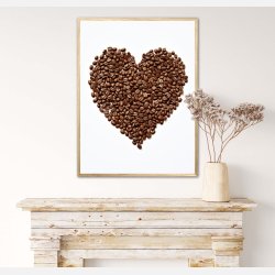 Hjerte af Kaffebnner  - Plakat Nr. 1