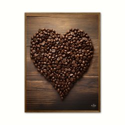 Hjerte af Kaffebnner - Plakat  Nr. 2