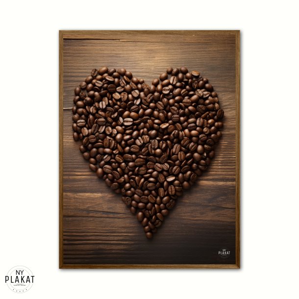 Hjerte af Kaffebnner - Plakat  Nr. 2