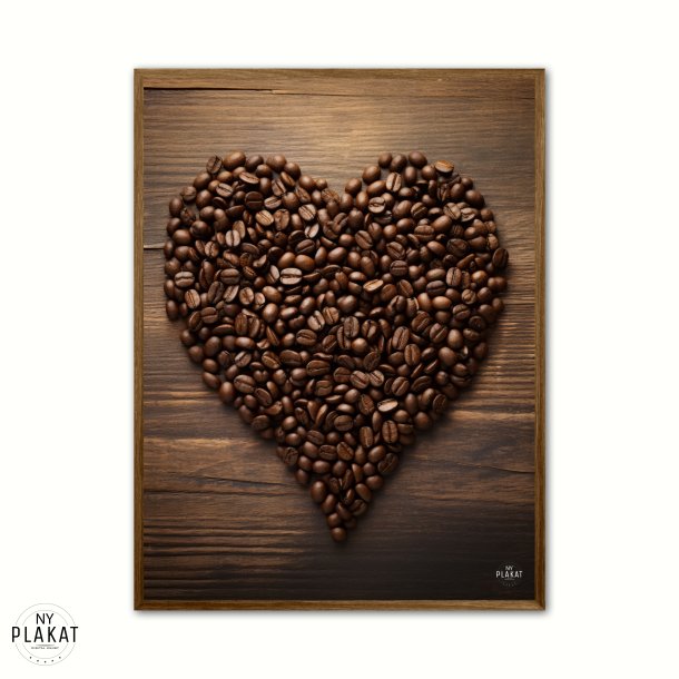 Hjerte af Kaffebnner - Plakat  Nr. 2