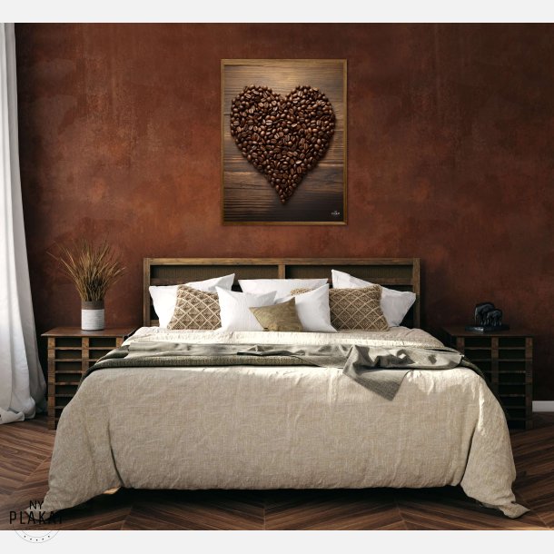 Hjerte af Kaffebnner - Plakat  Nr. 2