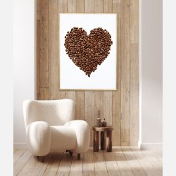 Hjerte af Kaffebnner  - Plakat Nr. 1