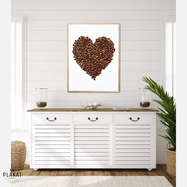 Hjerte af Kaffebnner  - Plakat Nr. 1