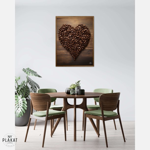 Hjerte af Kaffebnner - Plakat  Nr. 2