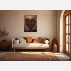 Hjerte af Kaffebnner - Plakat  Nr. 2