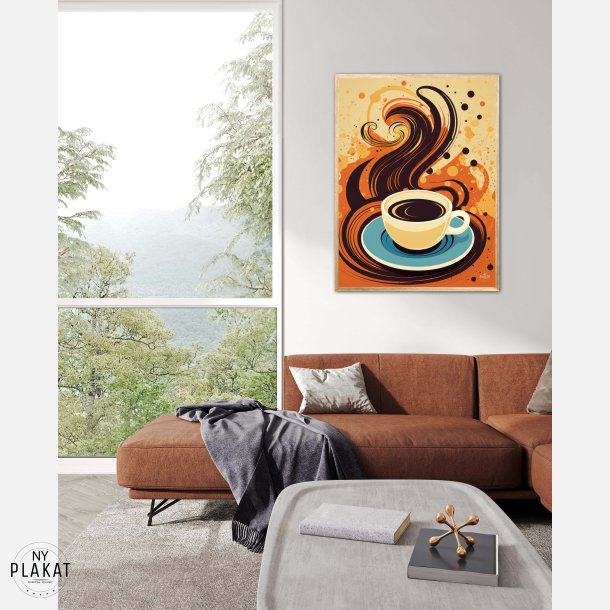 Kaffe Abstrakt - Plakat Nr. 8