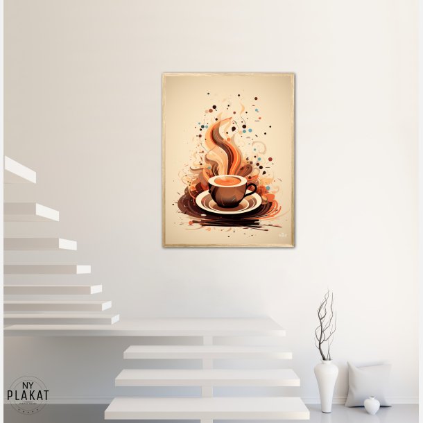 Kaffe Abstrakt - Plakat Nr. 10