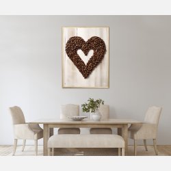 Hjerte af Kaffebnner - Plakat  Nr. 4