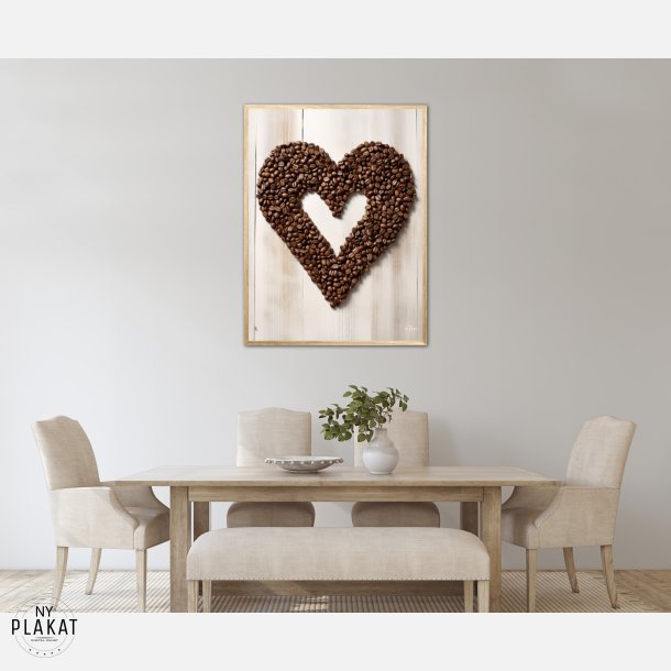 Hjerte af Kaffebnner - Plakat  Nr. 4