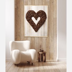 Hjerte af Kaffebnner - Plakat  Nr. 4