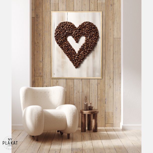 Hjerte af Kaffebnner - Plakat  Nr. 4
