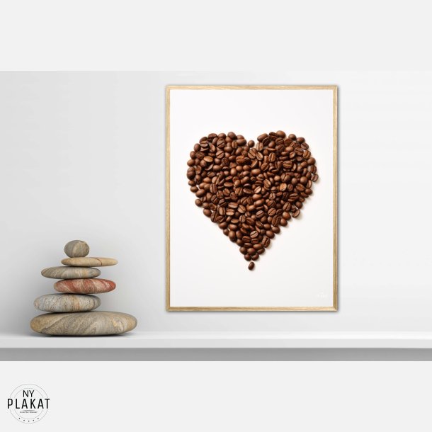 Hjerte af Kaffebnner - Plakat Nr. 3