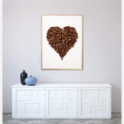 Hjerte af Kaffebnner - Plakat Nr. 3