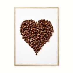 Hjerte af Kaffebnner - Plakat Nr. 3