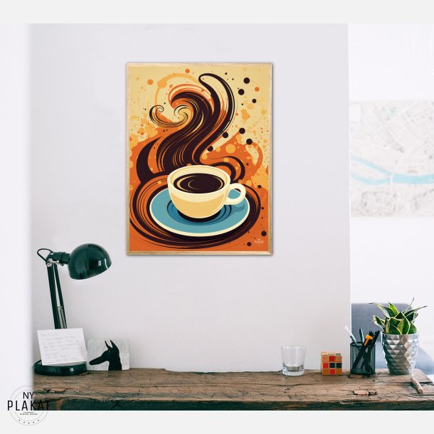 Kaffe Abstrakt - Plakat Nr. 8