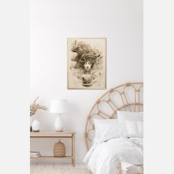 Selvforklelse med kaffe plakat Nr. 3