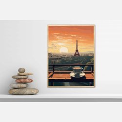 Kaffepause i Paris plakat