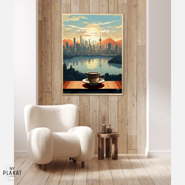 Cityscape Coffee Dream plakat