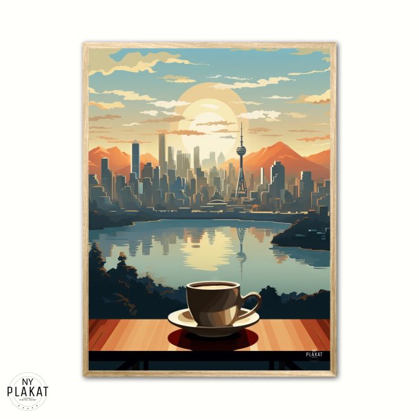 Cityscape Coffee Dream plakat