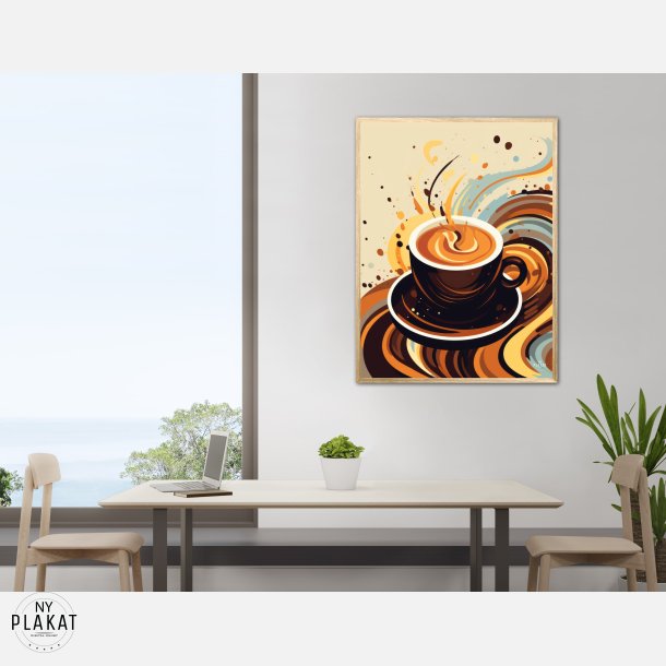 Kaffe Abstrakt - Plakat Nr. 6