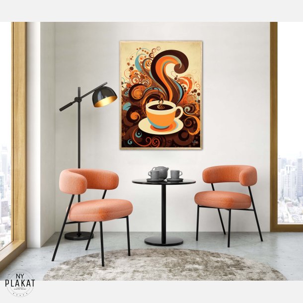 Kaffe Abstrakt - Plakat Nr. 7