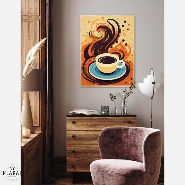 Kaffe Abstrakt - Plakat Nr. 8
