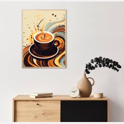 Kaffe Abstrakt - Plakat Nr. 6