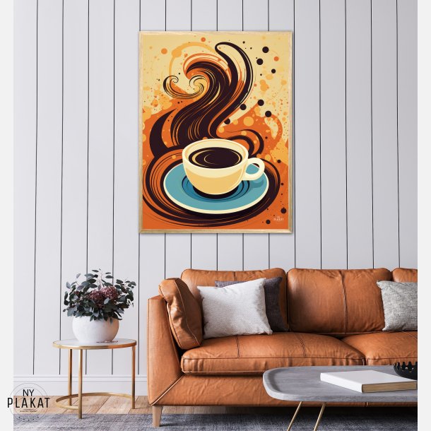 Kaffe Abstrakt - Plakat Nr. 8