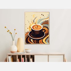 Kaffe Abstrakt - Plakat Nr. 6