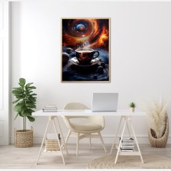 Kaffe Kosmisk plakat