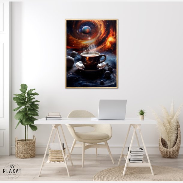 Kaffe Kosmisk plakat