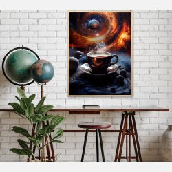 Kaffe Kosmisk plakat