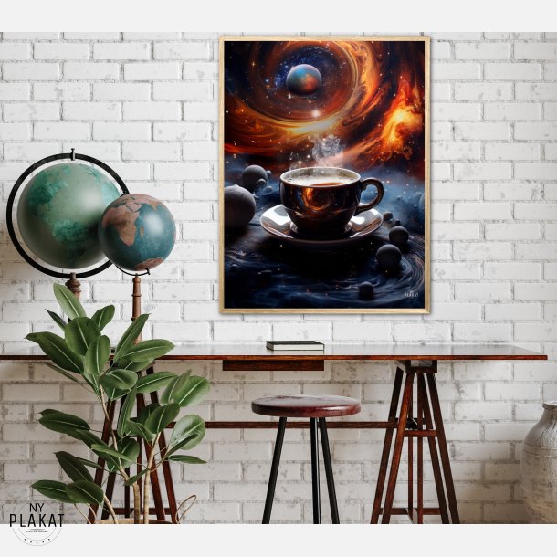 Kaffe Kosmisk plakat