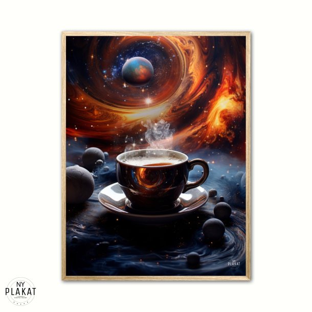 Kaffe Kosmisk plakat