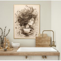 Selvforklelse med kaffe plakat Nr. 2