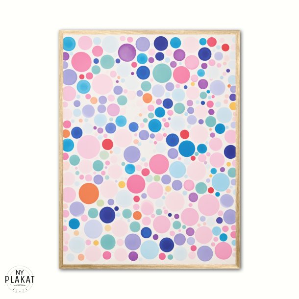 Pastel Circle Fusion plakat