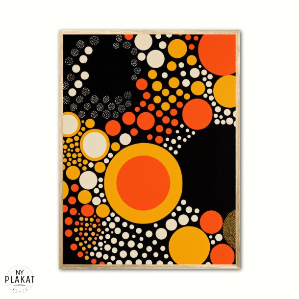 Retro Dots Delight plakat