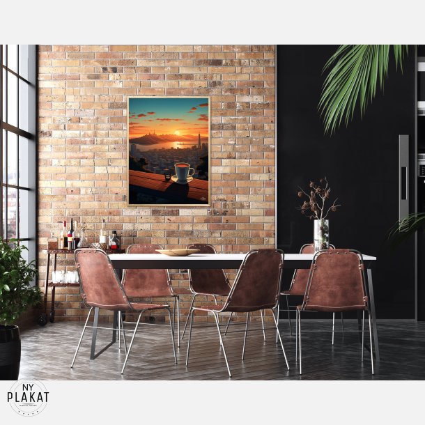 Skyline Coffee Serenity plakat