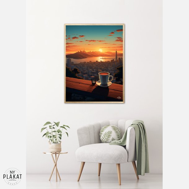 Skyline Coffee Serenity plakat