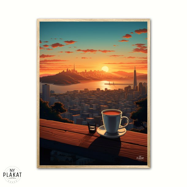 Skyline Coffee Serenity plakat