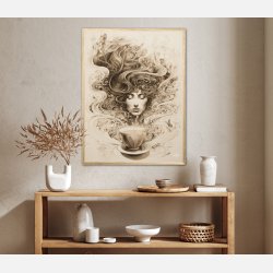 Selvforklelse med kaffe plakat Nr. 3